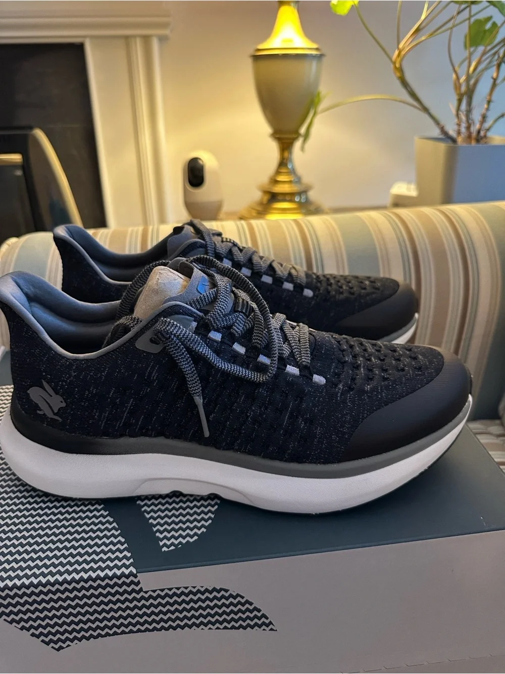 RuninRabbit Black Knit Dreamchaser Sneakers